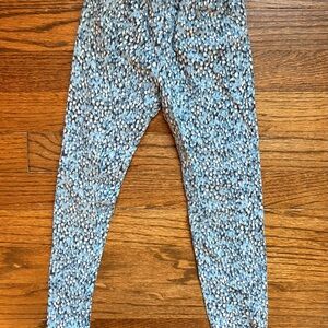 GAP Kids Blue and Gray Patterned Leggings